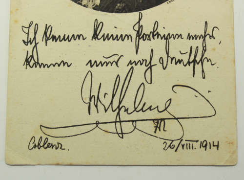 Kaiser Wilhelm Germany Red Cross Postcard 26 August 1914
