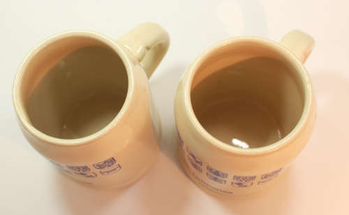 Pair of 1980`s 300ML Lufthansa Stoneware Beer Mugs