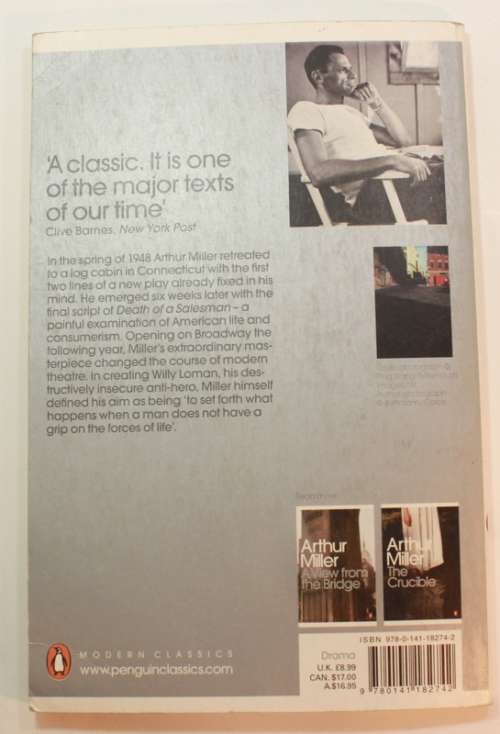 Death Of A Salesman by Arthur Miller Softcover Book
