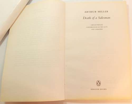 Death Of A Salesman by Arthur Miller Softcover Book
