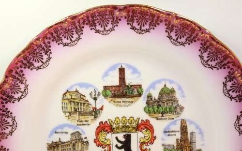 Berlin Decorative Wall Plate by Schedel Porzellanmanufaktur Bavaria