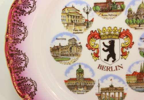 Berlin Decorative Wall Plate by Schedel Porzellanmanufaktur Bavaria