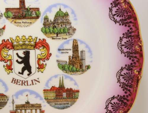 Berlin Decorative Wall Plate by Schedel Porzellanmanufaktur Bavaria