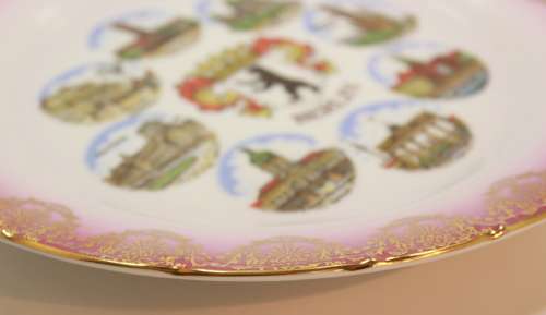 Berlin Decorative Wall Plate by Schedel Porzellanmanufaktur Bavaria