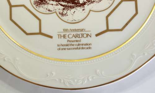 10th Anniversary The Carlton - Westin Hotels - Commemorative Decorative Wall Plate