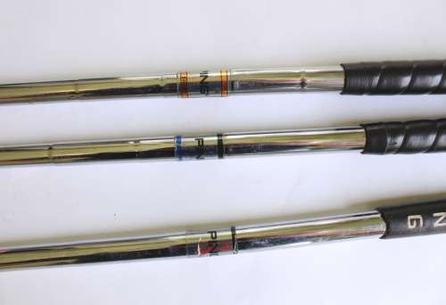 Vintage Golf Set of Ping Eye 2 Wooden Drivers, 1, 3 and 5 Black Dot by Karsten Mfg
