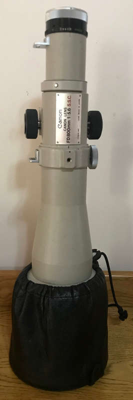 Canon FD 800mm 1:5.6 SSC Camera SLR Camera Lens and Custom Made Case