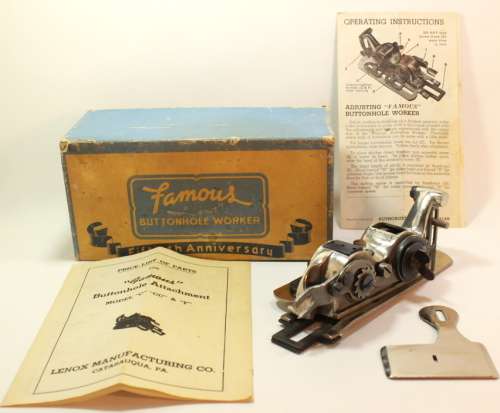 Vintage `Famous` Buttonhole Worker for Singer `CC` Sewing Machines