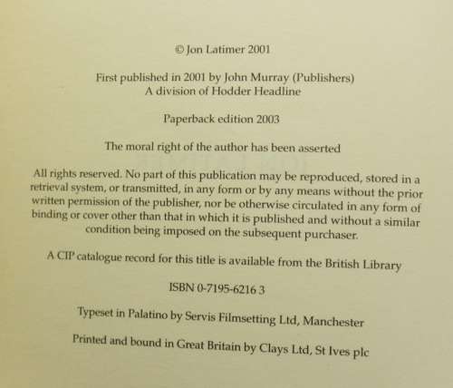 Deception In War by Jon Latimer Softcover Book