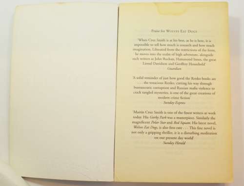 Wolves Eat Dogs by Martin Cruz Smith Softcover Book