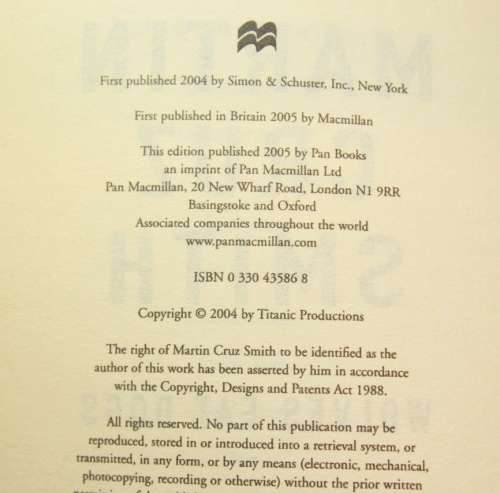 Wolves Eat Dogs by Martin Cruz Smith Softcover Book