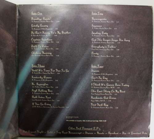 Neil Diamond Diamonds Double Vinyl LP