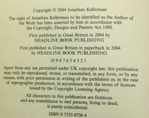 Therapy by Jonathan Kellerman Softcover Book