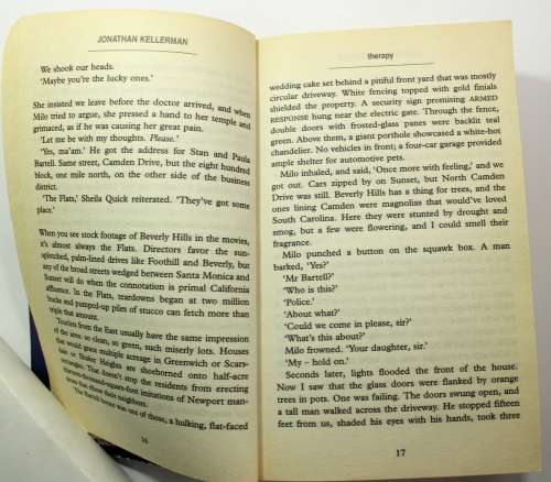 Therapy by Jonathan Kellerman Softcover Book