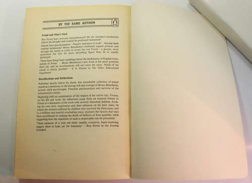 The Informed Heart by Bruno Bettelheim Softcover Book