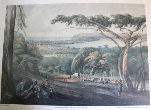 `View Of Durban From The Berea` by T W Bowler Framed Lithographic Print Limited Edition #33/500