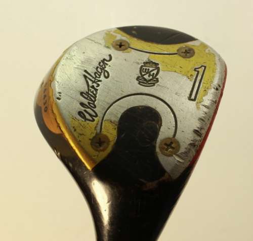 Vintage Set of Walter Hagen Golf Woods Strata Bloc, 1,3,4 and 5 Woods Model 66430