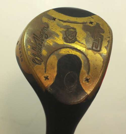 Vintage Set of Walter Hagen Golf Woods Strata Bloc, 1,3,4 and 5 Woods Model 66430