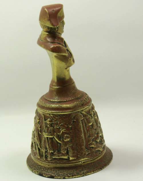 Vintage Napoleon Brass Hand Bell Napoleonic Wars Commemoration (Battles of Wagram and Waterloo)