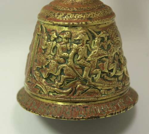 Vintage Napoleon Brass Hand Bell Napoleonic Wars Commemoration (Battles of Wagram and Waterloo)