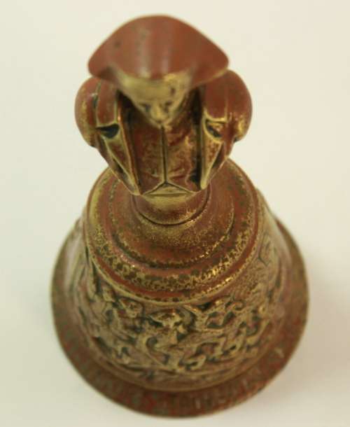 Vintage Napoleon Brass Hand Bell Napoleonic Wars Commemoration (Battles of Wagram and Waterloo)