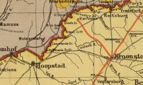 The Daily Mail Transvaal and Orange Free State Map 1899 Digital Download