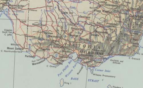 Australia Map 1968 by National Mapping Digital Download