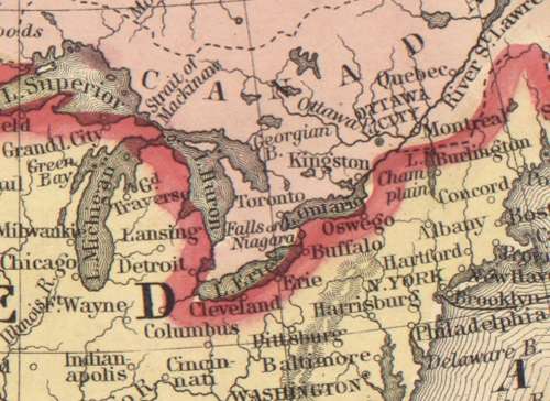 Mitchell`s Map Of North America 1860 Digital Download