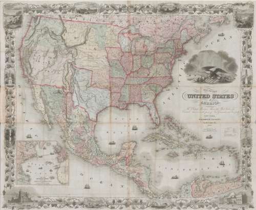 Colton`s Map Of The United States of America 1849 Digital Download