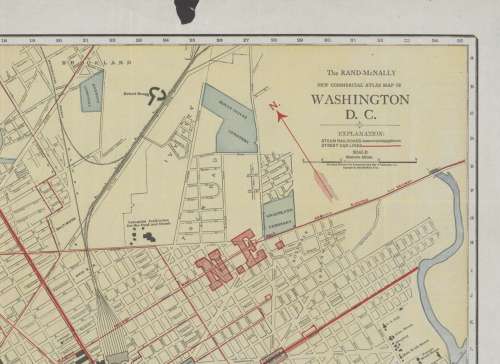 Rand McNally Map of Washington DC 1919 Digital Download