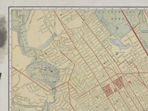Rand McNally Map of Washington DC 1919 Digital Download