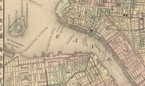 Mitchell`s Map of New York and Brooklyn 1871 Digital Download