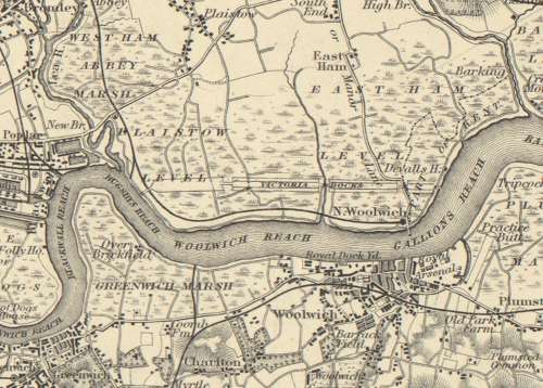 George Colton`s The Environs of London Map 1855 Digital Download