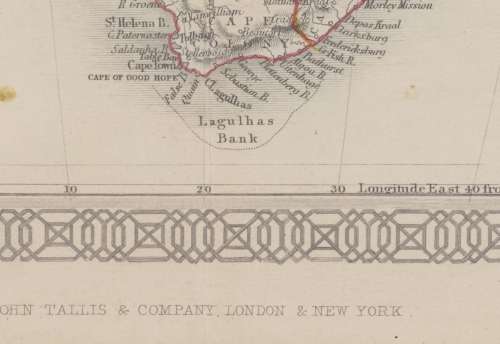 Map of Africa by John Tallis 1880 Digital Download
