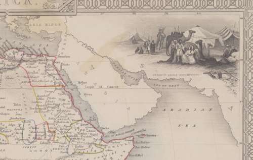 Map of Africa by John Tallis 1880 Digital Download