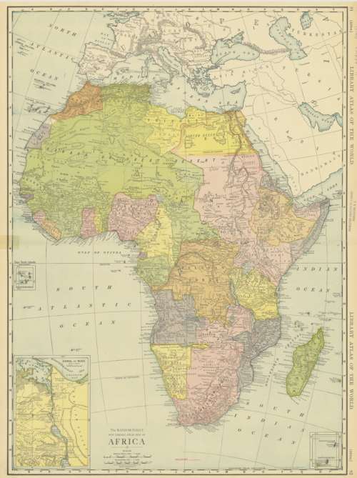 Rand McNally Map of Africa 1904 Digital Download