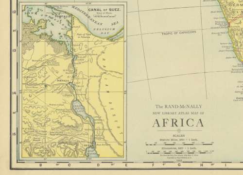 Rand McNally Map of Africa 1904 Digital Download