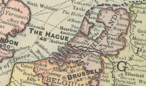Rand McNally Map of Europe 1891 Digital Download