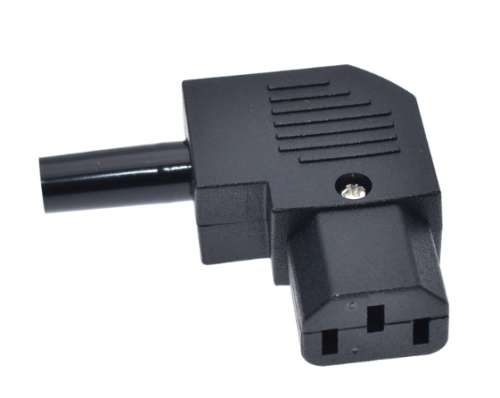 IEC C13 90 Degrees Right Angled Female Kettle Plug JA2231-2
