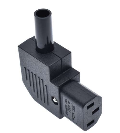 IEC C13 90 Degrees Right Angled Female Kettle Plug JA2231-2
