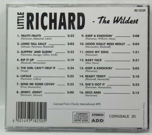 Little Richard The Wildest CD