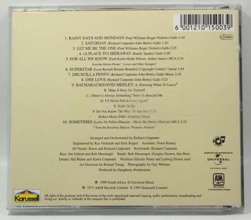 The Carpenters CD