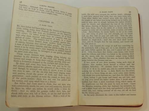 Lorna Doone by RD Blackmore Softcover Book Early 1900`s Edition