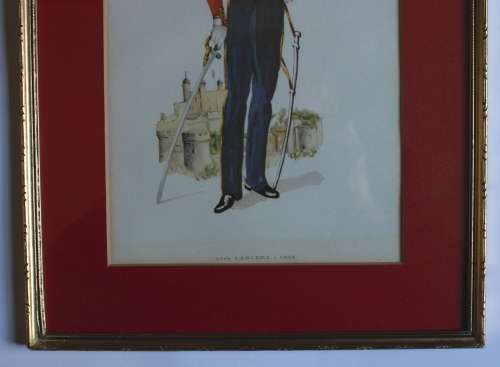 17th Lancers (Duke of Cambridge`s Own) 1838 Military Uniform Framed Picture