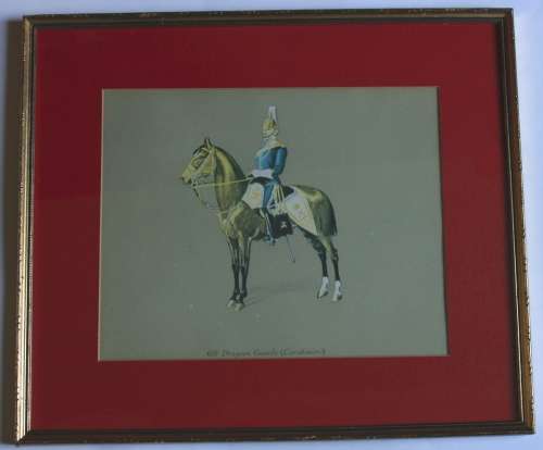 6th Dragoon Guards (Carabiniers) Military Uniform Framed Picture