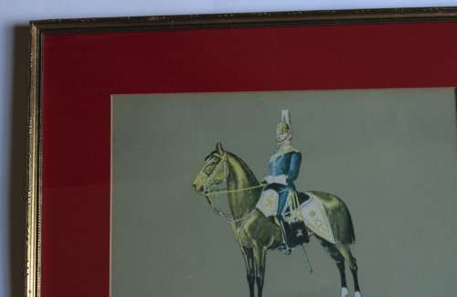 6th Dragoon Guards (Carabiniers) Military Uniform Framed Picture