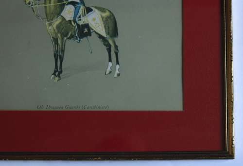 6th Dragoon Guards (Carabiniers) Military Uniform Framed Picture
