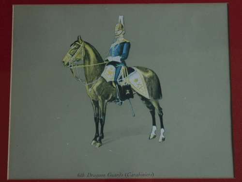 6th Dragoon Guards (Carabiniers) Military Uniform Framed Picture