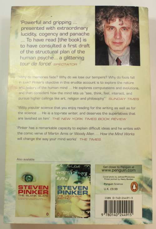 How The Mind Works by Steven Pinker Softcover Book