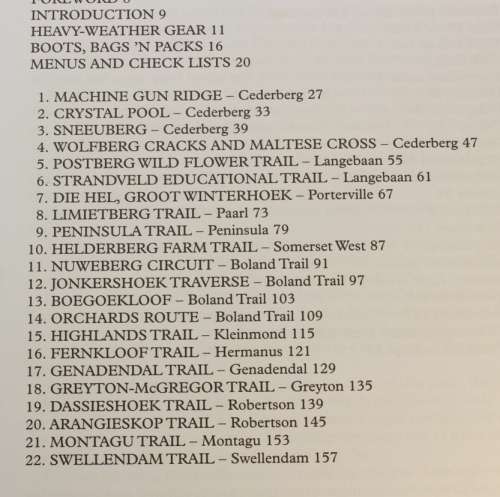 Weekend Trails In The Western Cape by Mike Lundy Softcover Book
